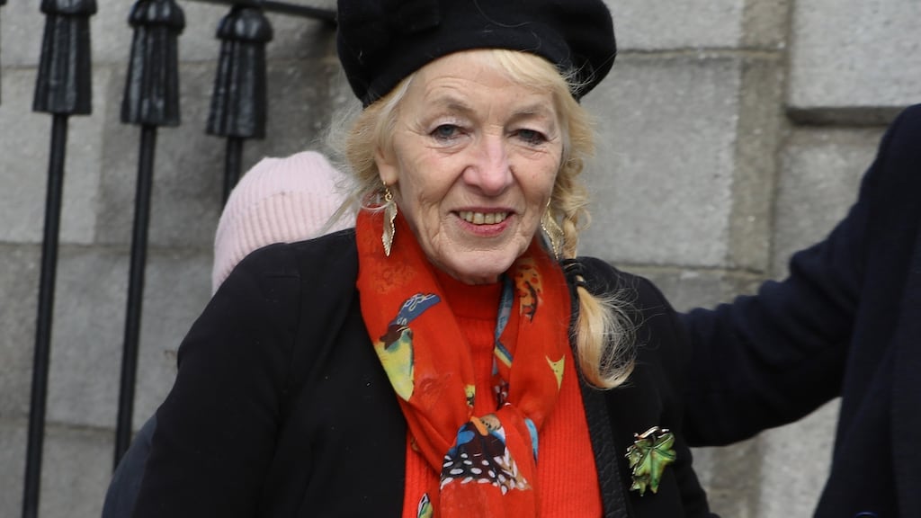 Rosita Sweetman leaving the Four Courts in Dublin after her appeal was turned down. Photograph:  Collins