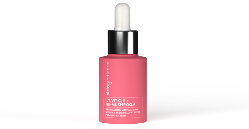 Skingredients 15% Vitamin C, E + Tri-Mushroom Skin Booster (€45 from skingredients.com).
