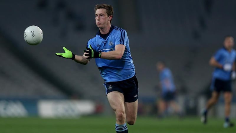 Kevin Nolan had an operation on a disk in his lower back and could return for Dublin as soon as this weekend. Photograph: Donall Farmer/Inpho