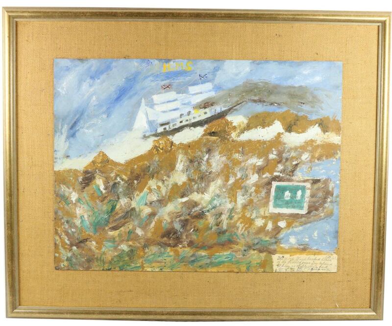 The HMS Wasp, painting by James Dixon (€7,000-€9,000)