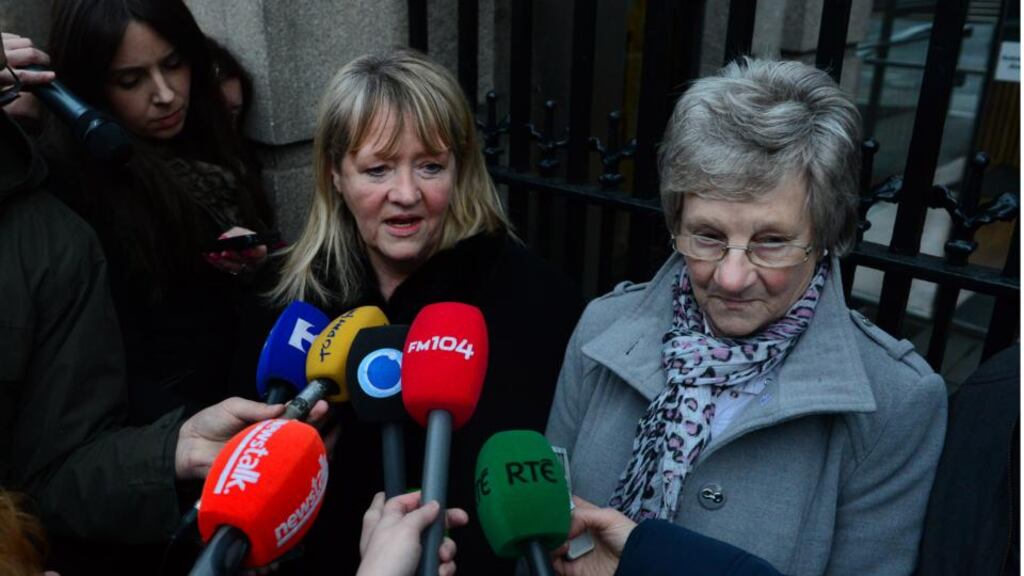 Magdalene survivors Marina Gambold (left) and Maureen Sullivan after meeting with Enda Kenny last year. In order to deliver his report, Mr Justice John Quirke was assisted by 33 barristers who, over five weeks, talked to the 337 Magdalene survivors. photograph: bryan o’brien