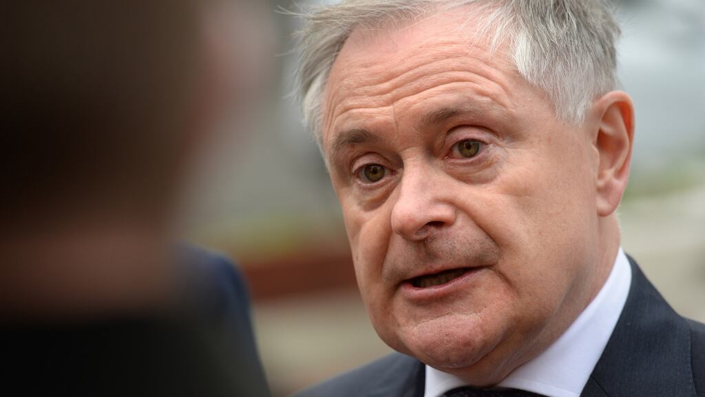 Labour leader Brendan Howlin said the party would bring forward legislation to ensure children born in the State can become Irish citizens after a period of time and can remain here.  Photograph: Dara MacDonaill/The Irish Times.