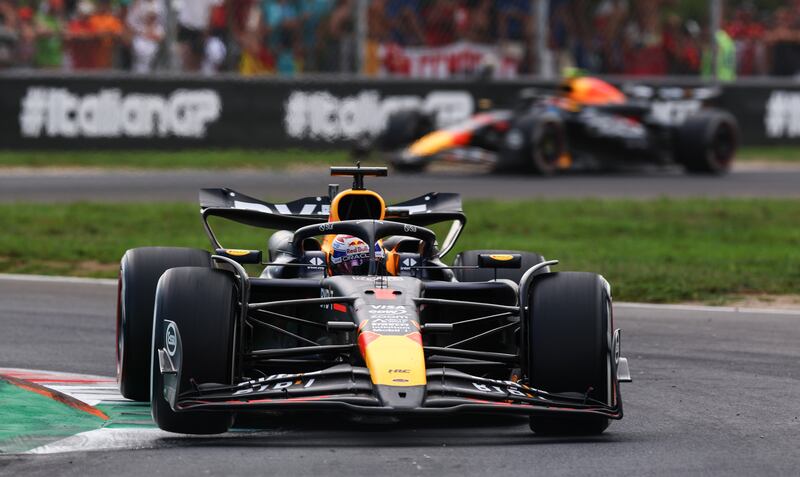 Max Verstappen during the F1 Grand Prix of Italy. Photograph: Lars Baron/Getty