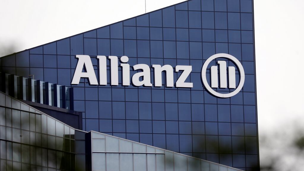 The logo of insurer Allianz SE is seen on the company building in Puteaux at the financial and business district of La Defense near Paris, outside Paris. Photograph: Charles Platiau/Reuters