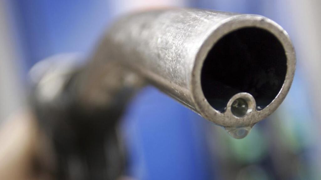 A man has been arrested following the discovery of a fuel-laundering plant capable of producing a quarter of a million litres a year. File photo of fuel pump. Photograph: Luke MacGregor/Reuters