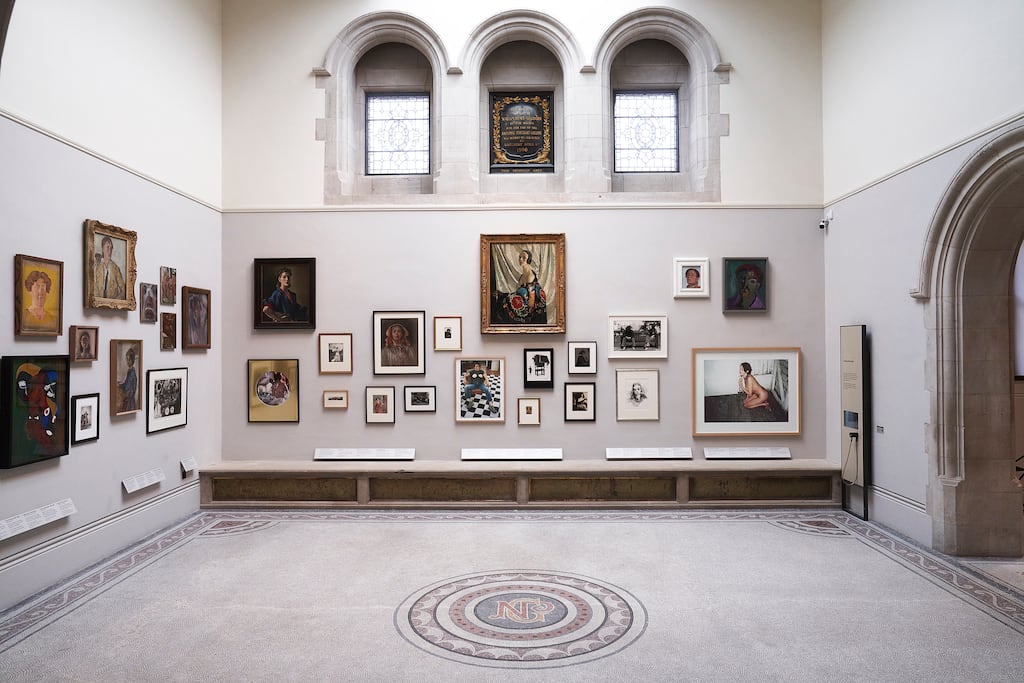 A gallery devoted to pictures of women and self-portraits at London's National Portrait Gallery. One response to the dude wall problem has been to dismantle them. Another has been to commission collections of portraits of women. Photograph: Tom Jamieson/New York Times