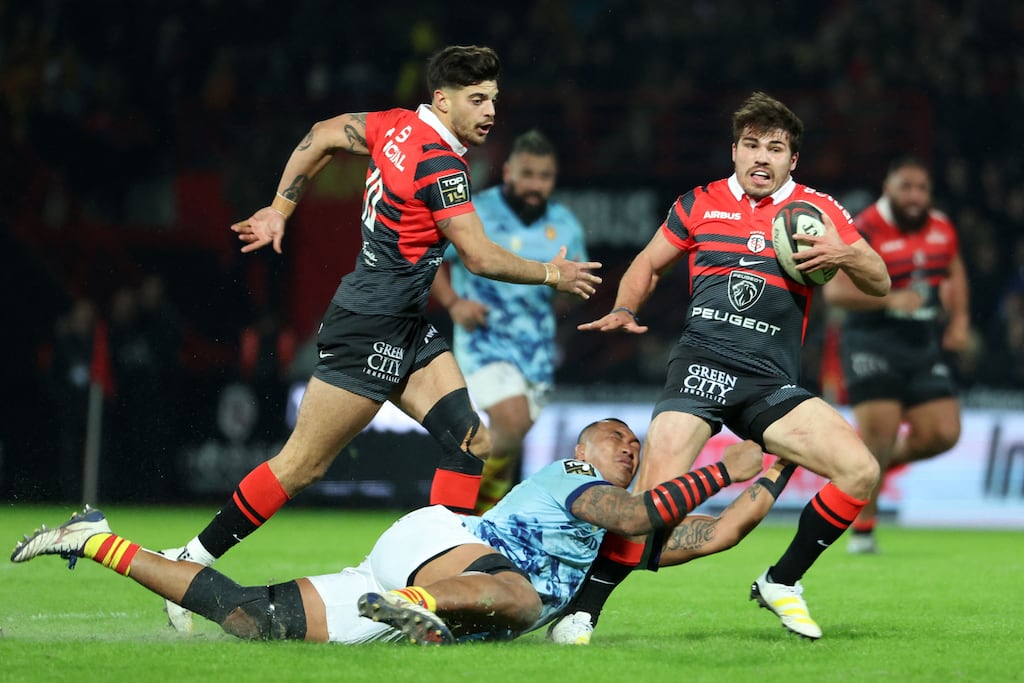 Toulouse scrumhalf Antoine Dupont is well aware of the challenge the French side face when they take on Munster at Thomond Park on Sunday. Photograph: Charly Triballeau/AFP via Getty Images