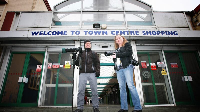 Ballymun Wild-Life photographers Michael Keating and Jenny Ryan. Photograph: Brian Farrell