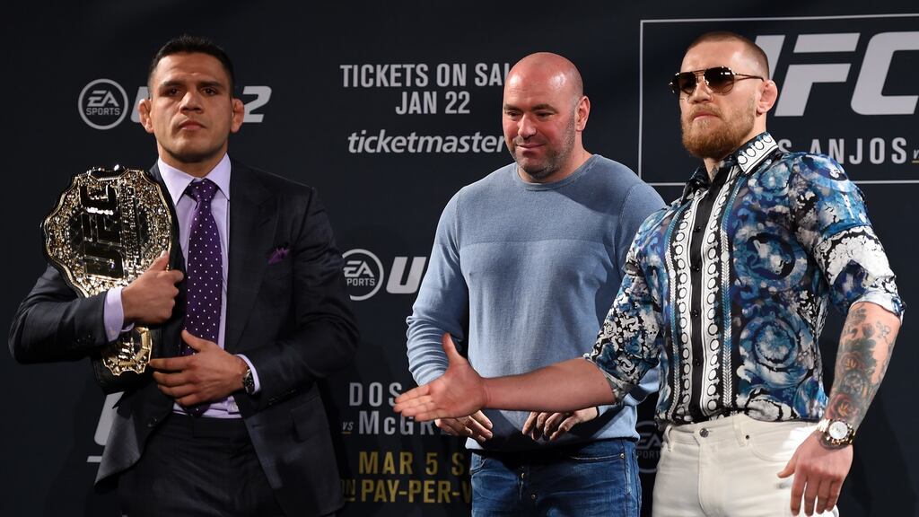 UFC president Dana White has said UFC is not for sale after rumours of a €3 billion sale of the mixed martial arts organisation surfaced. Photograph: Jeff Bottari/Zuffa LLC via Getty Images