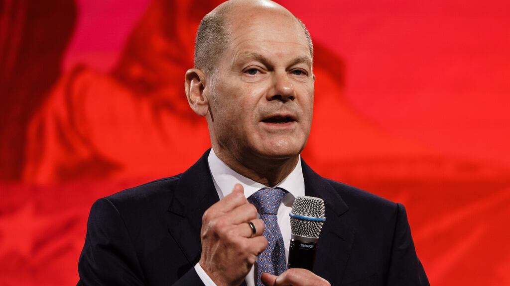 German finance minister and SPD leader Olaf Scholz.