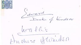 Autographs of the rich  and scandalous