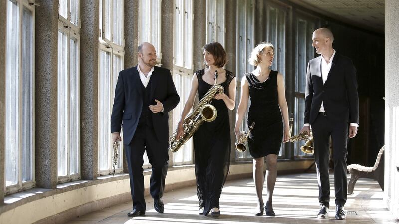 German quartet Clair Obscur, who performed Paul Hindemith’s “Des kleinen Elektromusikers Lieblinge” at Sligo International Chamber Music Festival