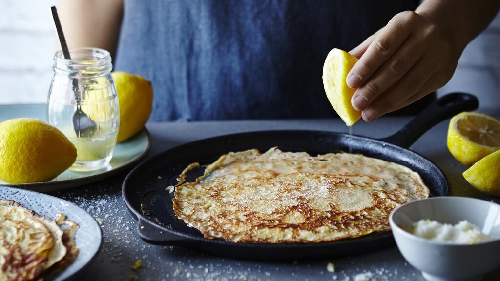 Lemon crunch pancakes from a new book, Flipping Good!