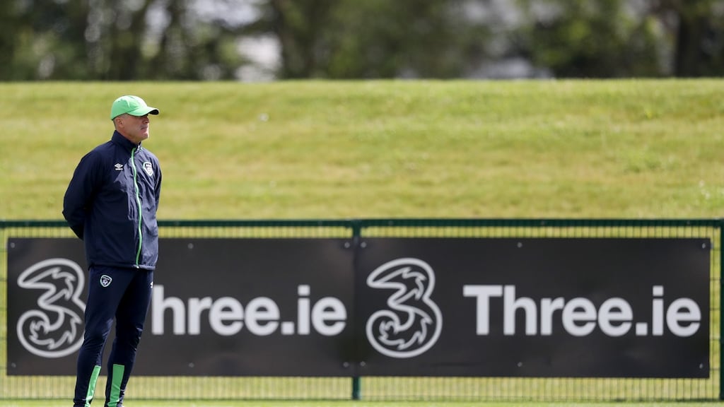 Ireland assistant manager Roy Keane at training in Abbotstown. Photo: Tommy Dickson/Inpho
