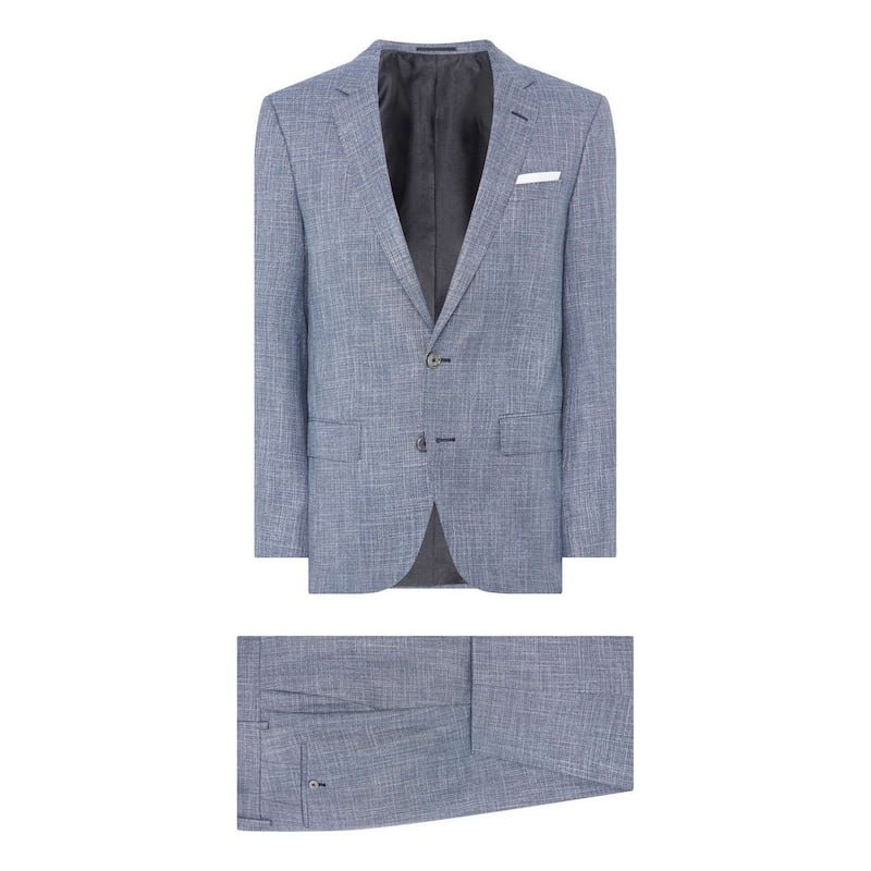 Ditch the heavy wool suit in favour of more casual tailoring in lighter fabrics like this Hugo Boss blazer from Brown Thomas for €685