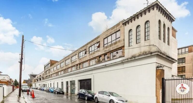No.304 The Distillery Building in Drumcondra, Dublin, on Bergins.ie, listed among the commercial properties for rent.