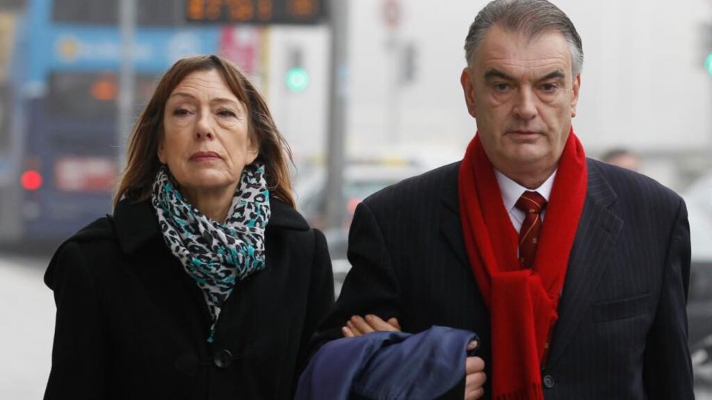 Jules Thomas and her partner Ian Bailey: “He was so utterly remorseful . . . I do believe there is good in everyone.”    Photograph: Courts Collins