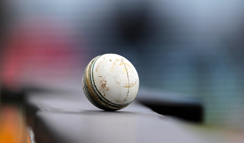 Kashyap Prajapati led a superb run chase as Oman earned a shock five-wicket victory over Irelan. Photograph: Ben Whitley/Inpho