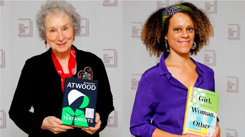 Margaret Atwood and Bernardine Evaristo, joint winners of the 2019 Booker Prize. Photographs: Getty Images