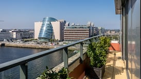 Light-filled Grand Canal Dock penthouse with wraparound Liffey views for €1.1m