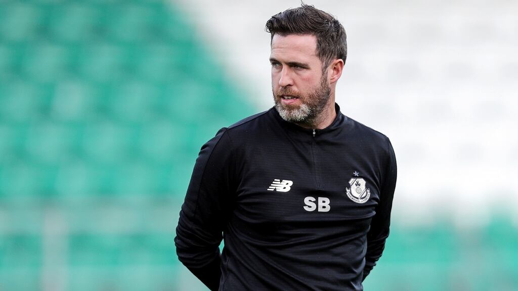 Shamrock Rovers manager Stephen Bradley: “if you are not at your levels for any game you’ll get beat”. Photograph: Laszlo Geczo/Inpho