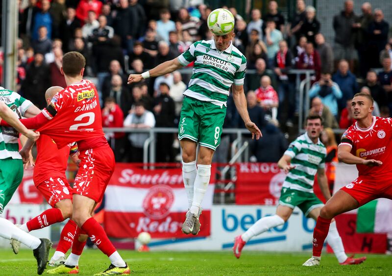 Shamrock Rovers' Aaron McEneff. Photograph: Dan Clohessy/Inpho