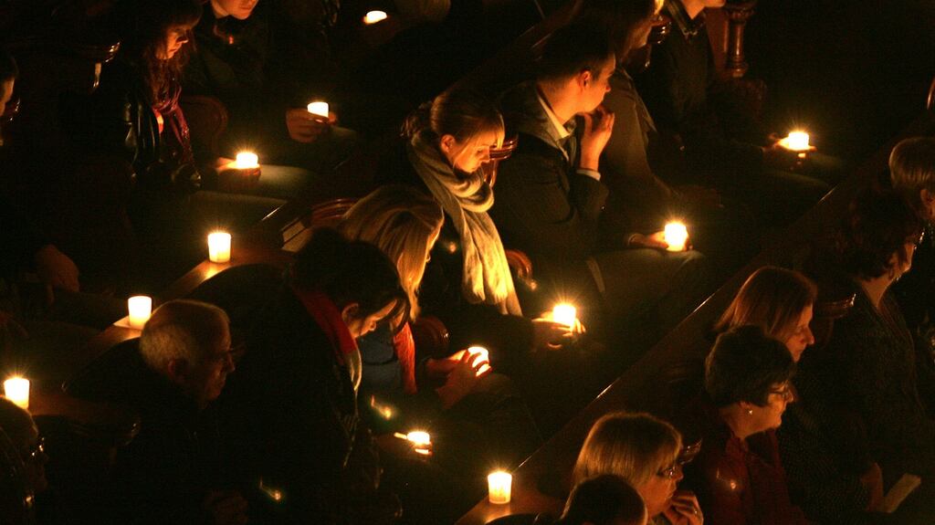 The Console Celebration of Light for those bereaved through suicide: Console operates a 24-hour helpline for people with suicidal thoughts or people aware of others at risk on 1800-247247. Photograph: Alan Betson / The Irish Times