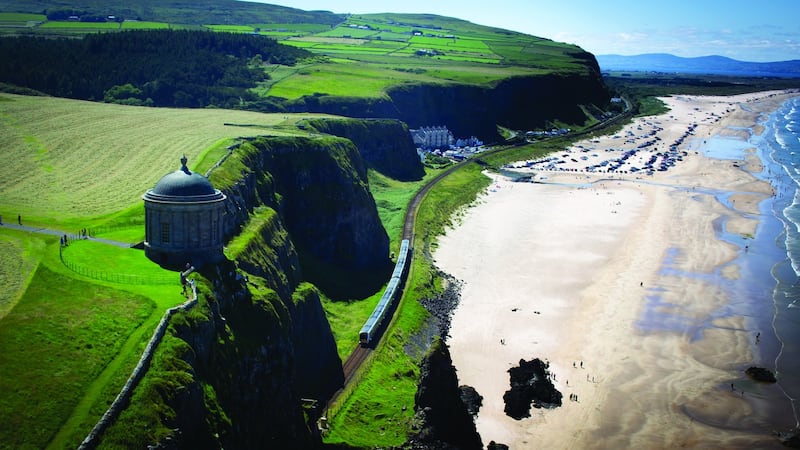 Mussenden Temple coastline, Co Antrim. Photograph: Gordon Dunn