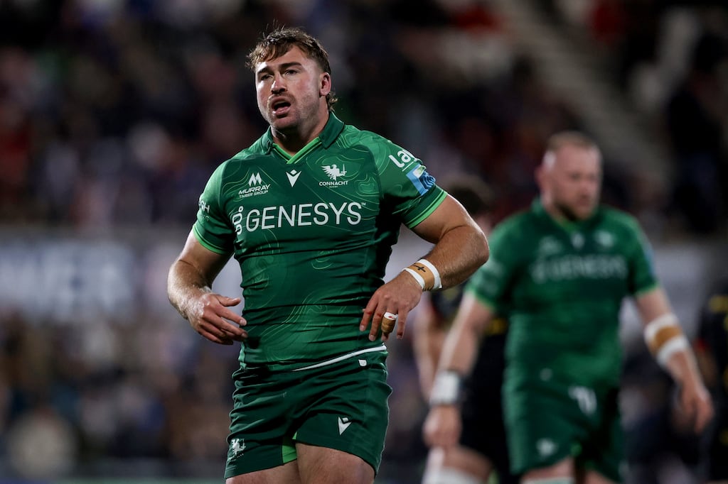 Connacht's Shayne Bolton against Ulster in the Kingspan Stadium, Belfast, on October 12th, 2024. Photograph: Ben Brady/Inpho