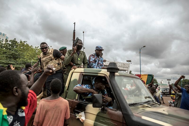 Anti-French activist groups have called for residents to mobilise and block the airport until foreign military forces leave Niger. Photograph: AP