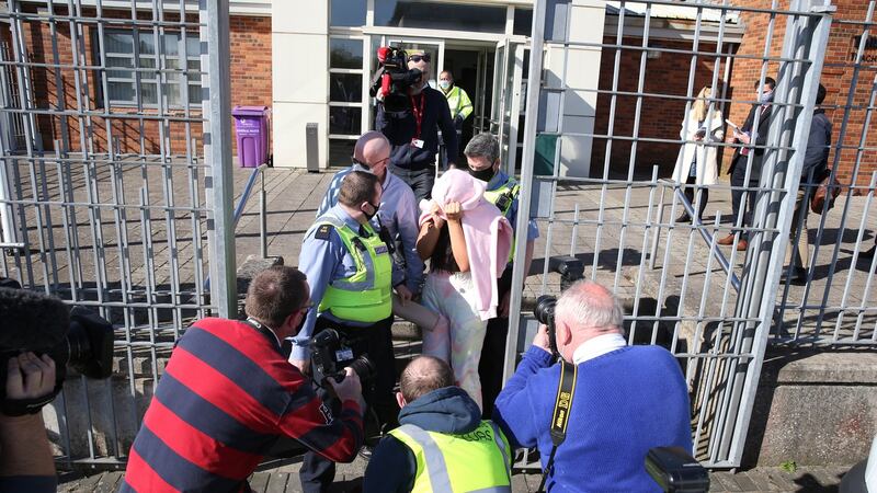 Niamh Mulreany leaving Tallaght District Court on Saturday afternoon. Photograph: Collins Court.