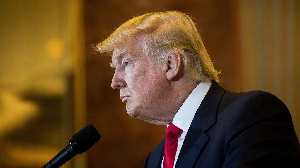 Donald Trump on Monday rejected a barrage of criticism from his own party over his allegations of bias against a Hispanic judge, insisting his concerns were valid. Photograph: Damon Winter/The New York Times