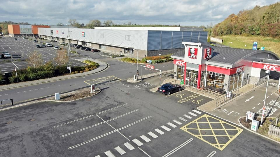 Ten retail warehouse units at Monaghan Retail Park, Clones Road, Monaghan town. Reserve: €1.55m-€1.65m. Tenants include Next and Argos. Monghan Retail Park