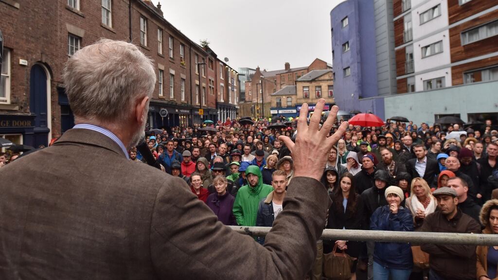 Sections of the Irish commentariat resemble the supporters of Jeremy Corbyn in the way they congratulate themselves for the hundreds of people that listen to them but fail to recognise the millions that are turned off by their never-ending complaints. Photograph: Owen Humphreys/PA Wire
