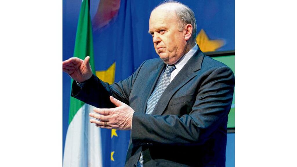 Minister for Finance Michael Noonan during a press briefing last week on the revised promissory notes arrangement