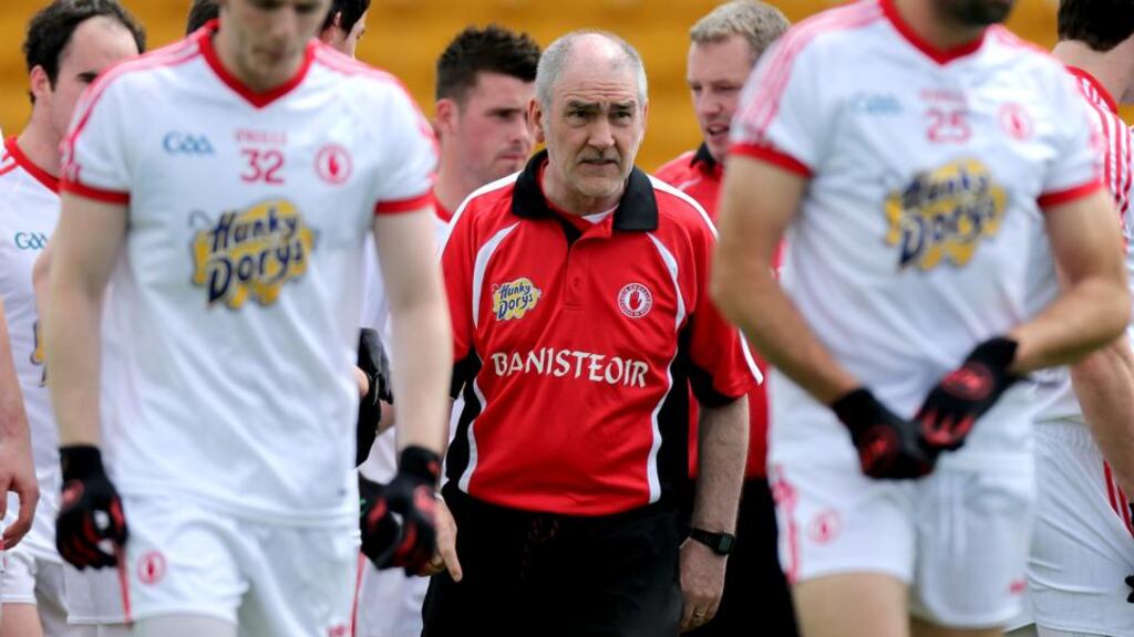 Mickey Harte: “I had total respect for him (Kieran McGeeney) as a player and equally so as a manager.” Photograph: Inpho