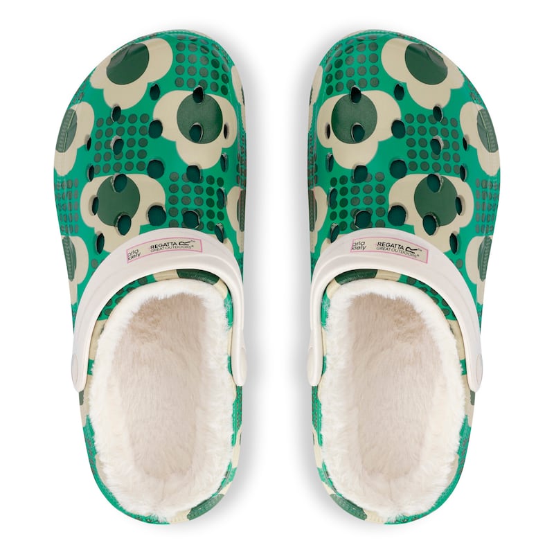 Orla Kiely cosy clogs, €50 at Regatta