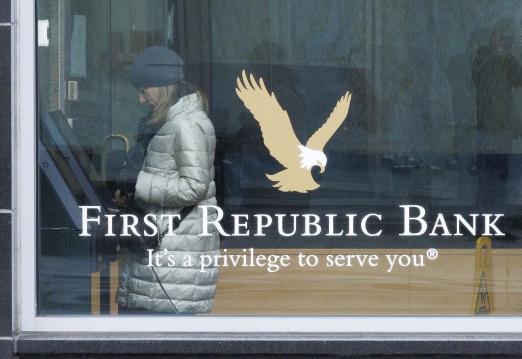 Reports that four US banks would join forces to pump $30bn into stumbling lender First Republic failed to generate much optimism despite a brief early morning rally. Photograph: EPA