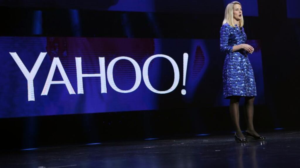 Yahoo CEO Marissa Mayer. The company has unveiled a plan for a tax-free spin-off of its 15 per cent stake in China’s Alibaba.
