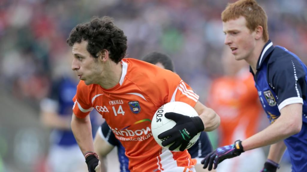 Armagh’s Jamie Clarke could enjoy a productive evening against Galway’s fullback line. Photograph: Morgan Treacy/Inpho.