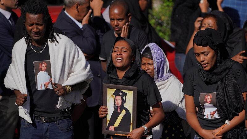 Mourners arrive at a memorial service for Ethiopian Airlines passengers and crew who perished in the  crash a week ago, at Selassie Church  in Addis Ababa, Ethiopia. Photograph: Jemal Countess/Getty Images