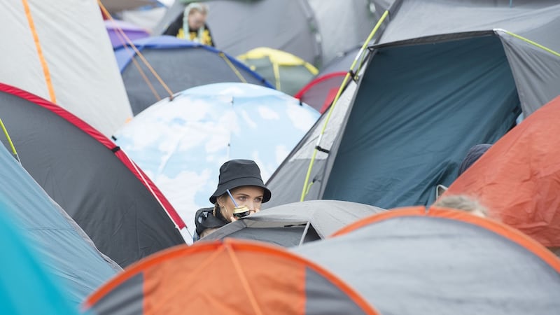 This year, Panda supported a big effort to reduce waste thrown away and abandoned tents at the Electric Picnic festival. It led to a 30 per cent reduction in rubbish and much fewer tents tarnishing the landscape. Photograph: Dave Meehan for The Irish Times