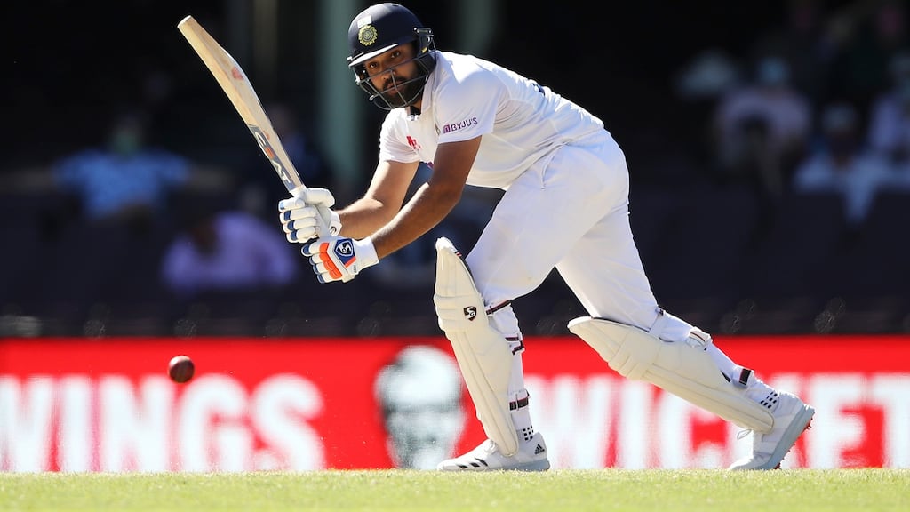 Rohit Sharma top scored across two mad days in Ahmedabad. Photograph: Mark Kolbe/Getty