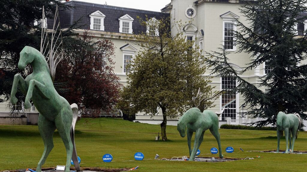 Horse sculptures at the K Club in Straffan, Co Kildare. Photograph: Eric Luke / The Irish Times