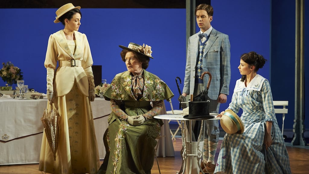 Caoimhe O’Malley Eleanor Methven James Murphy and Genevieve Hulme-Beaman in You Never Can Tell