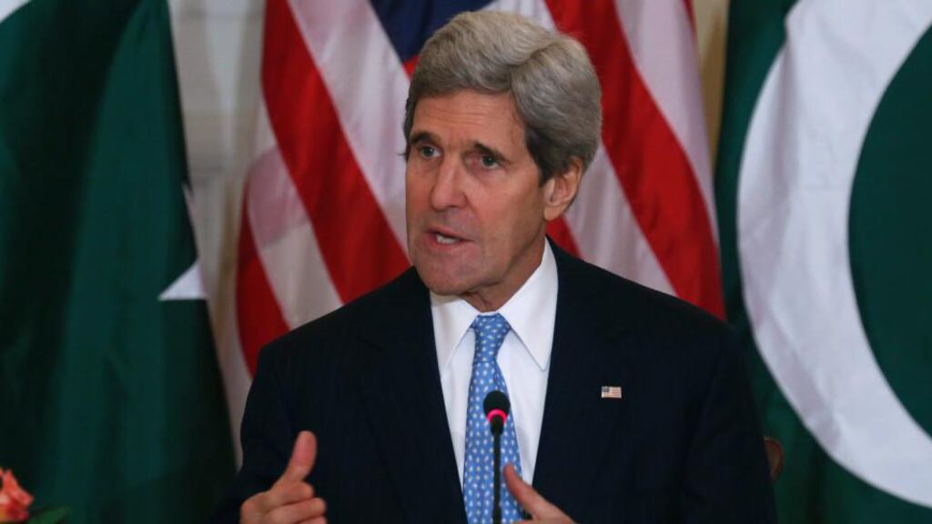 John Kerry is expected to present Israel and the Palestinians with a framework agreement which will enable peace talks between the sides to continue for another year. Photograph: Reuters