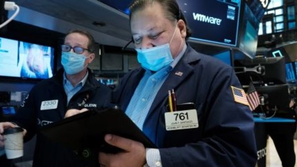 Treasuries also slid Thursday, hurt by higher US import prices