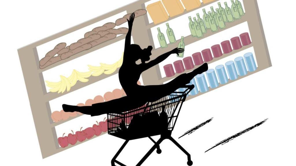 Exercising in the supermarket is a step too far for most of us.Photograph: Thinkstock
