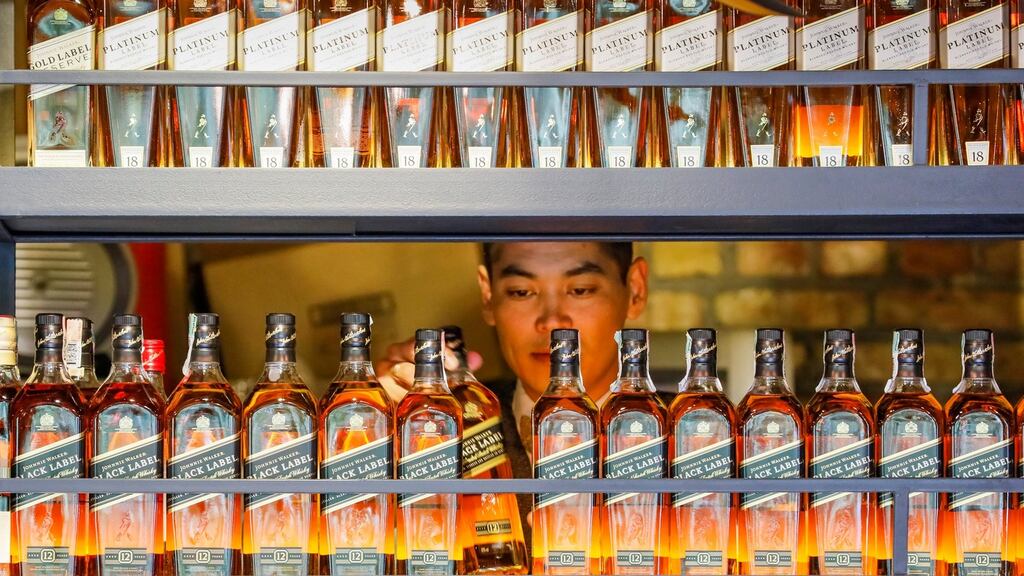 Diageo, the world’s largest spirit maker, owns brand’s including Johnnie Walker. Photograph: Shamil Zhumatov/Reuters