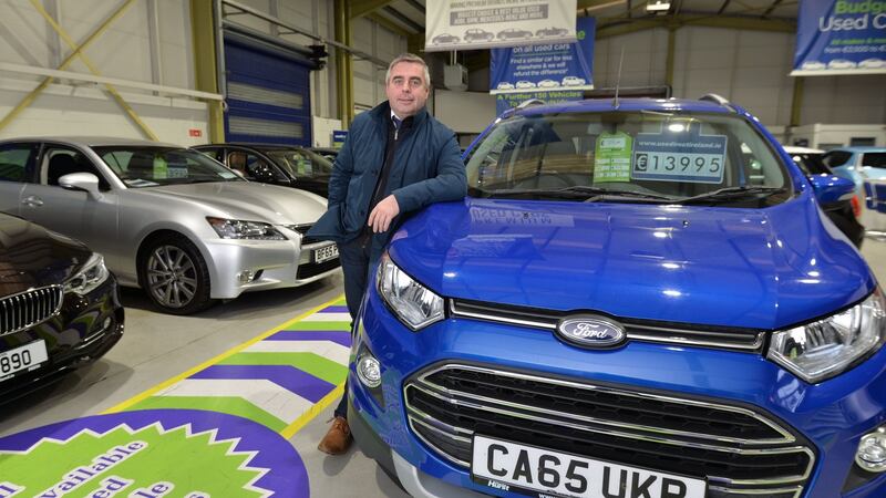 General manager Brian Walsh at Charles Hurst Usedirect Supermarket on the Naas Road in Dublin. Photograph: Alan Betson